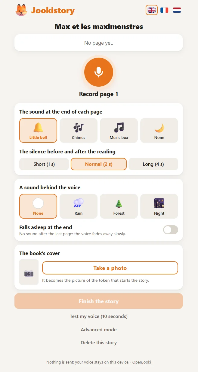Jookistory, a story read by you